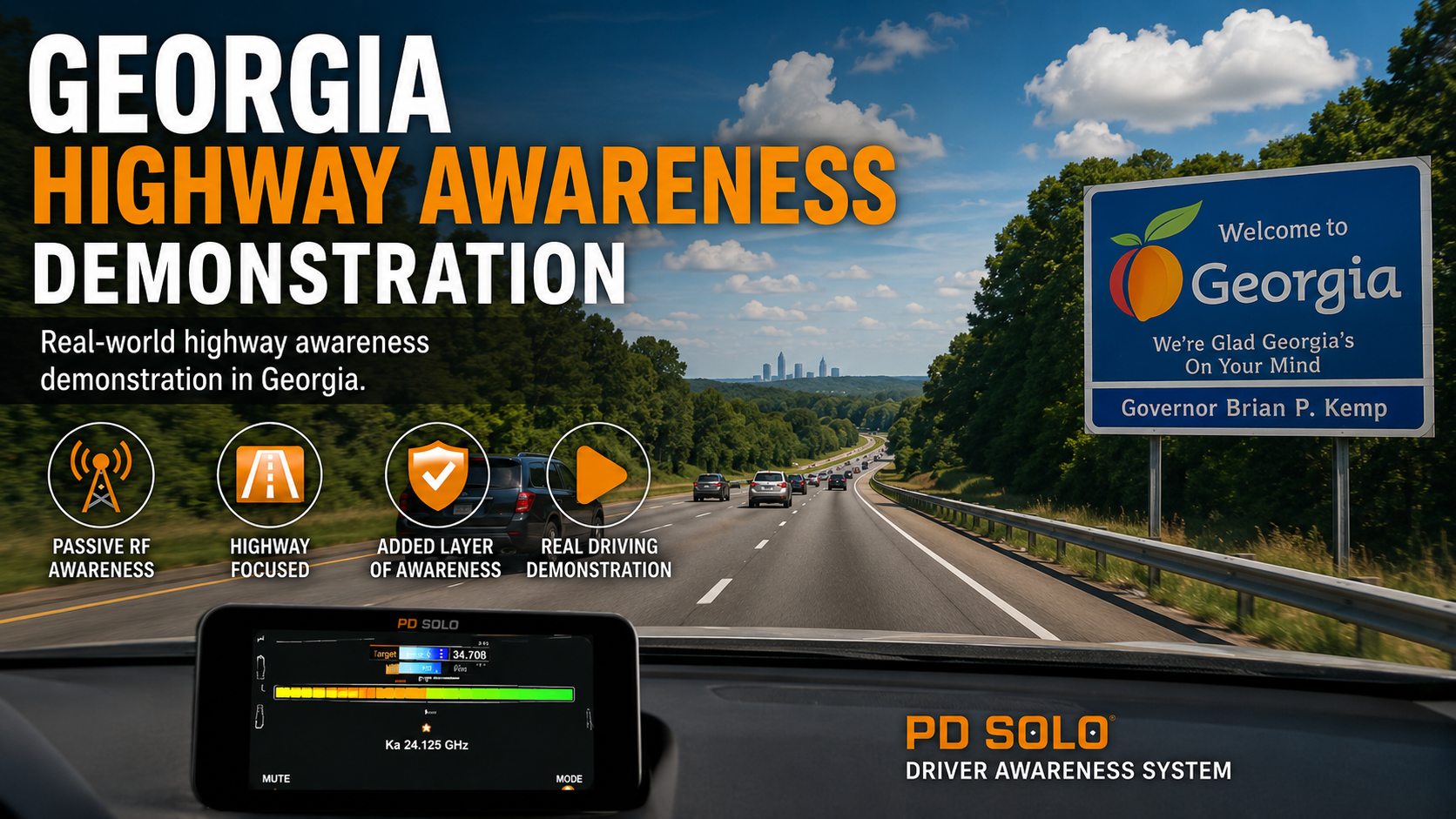 Highway awareness demonstration in Georgia